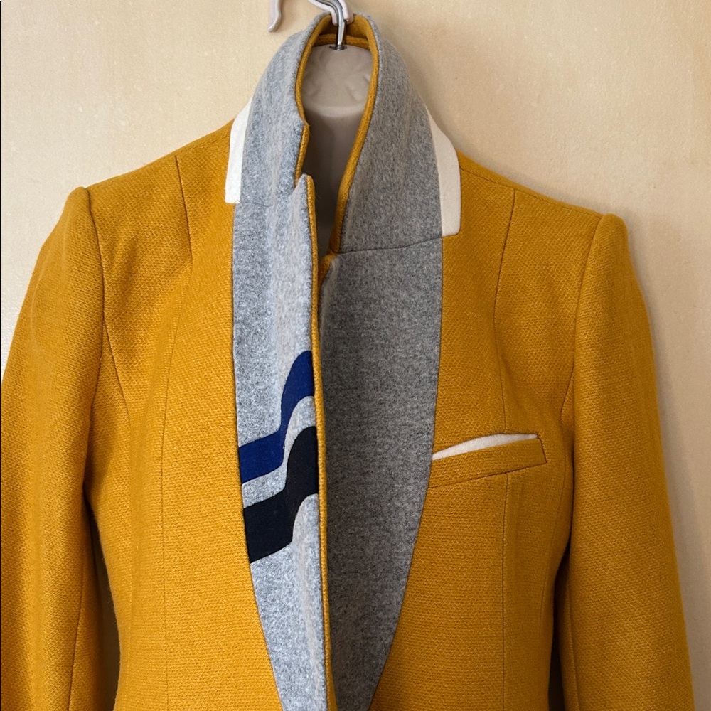 Unbranded  Mustard Long Blazer for Women size S - Picture 4 of 12